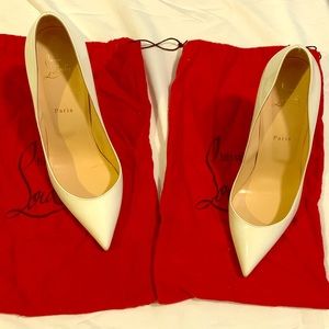 White Christian Louboutins